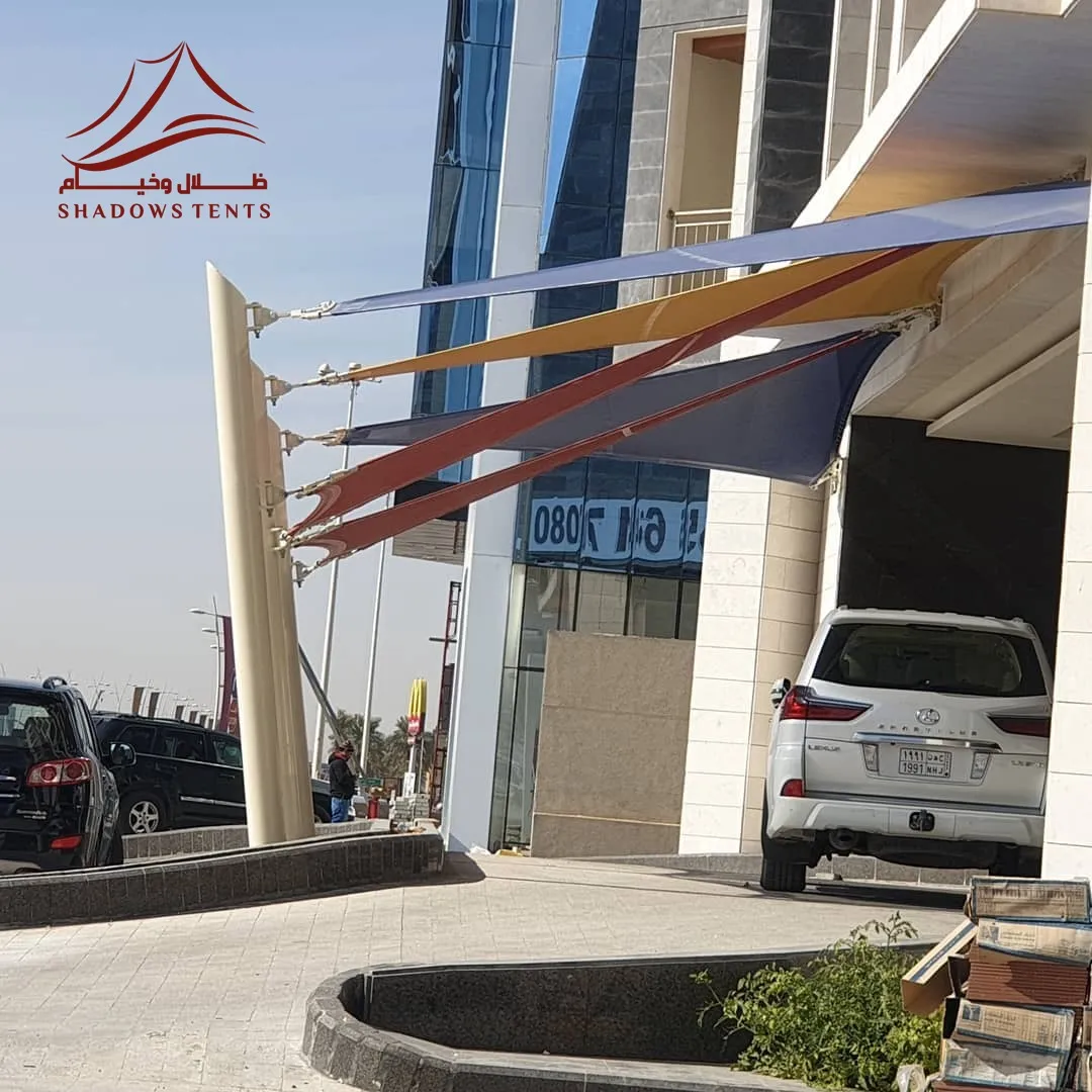مظلات شد انشائي مداخل سيارات